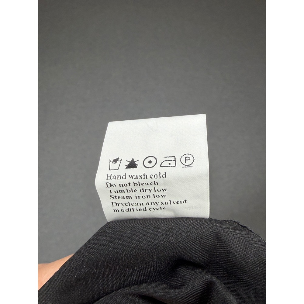 NWT PrettyGarden Black Eyelet Embroidery Button Down Puff Sleeve sm - Picture 8 of 8